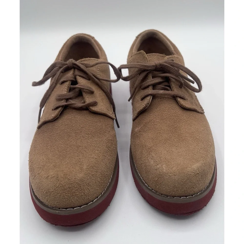 Sperry Top-Sider Tevin Boys Brown Suede Oxfords Youth Size 2 6353684 Preppy